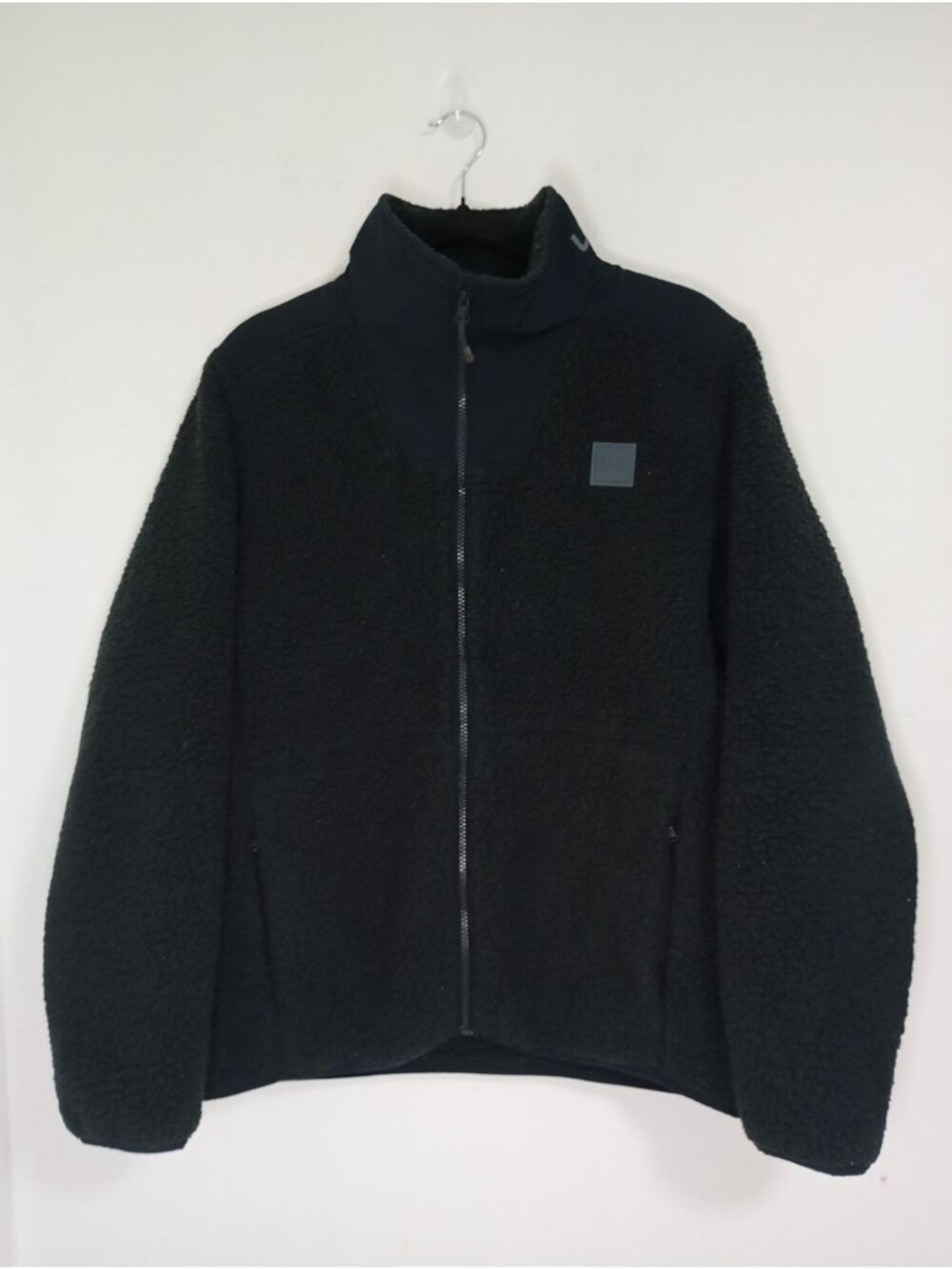 Under Armour Mens Black Sherpa Fleece Jacket Full-Zip Size M Warm Lightweight